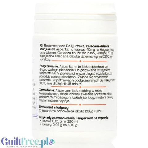 FITgridients Aspartame 25g - czysty aspartam bez wypełniaczy E-951 by FITgridients (fitgridients-aspartame-25g-czysty-aspartam-bez-wypelniaczy-e-951)