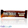 Guiltfree wegański baton proteinowy Barebells Orange Chocolate w brązowym opakowaniu z pomarańczowymi akcentami