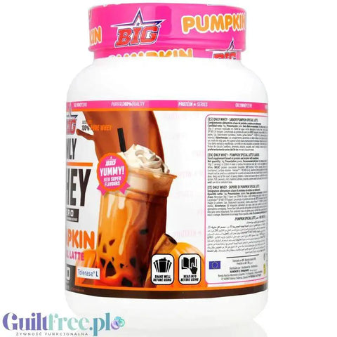 Odżywka białkowa Guiltfree BIG Only Whey Zero o smaku Pumpkin Special Latte w plastikowym opakowaniu 1kg