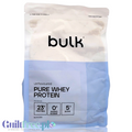 Opakowanie Guiltfree Bulk Pure Whey Protein Unflavoured, bezsmakowy koncentrat białka serwatkowego w proszku.