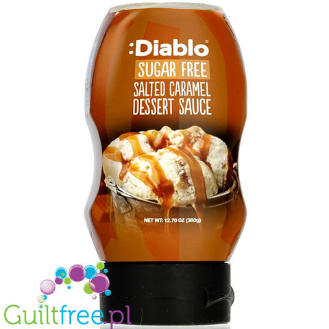 Diablo Dessert Sauce Salted Caramel - super gęsty sos deserowy bez dodatku cukru, Solony Karmel by Diablo (diablo-dessert-sauce-salted-caramel-super-gesty-sos-deserowy-bez-dodatku-cukru-solony-karmel)
