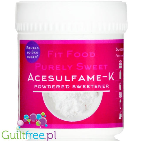 FITgridients, Purely Sweet Acesulfame-K - słodzik czysty acesulfam potasu bez wypełniaczy E-950 by FITgridients (fitfood-purely-sweet-czysty-acesulfam-k-bez-wypelniaczy-e-950)