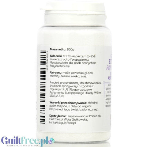FITGridients Aspartame 100g - czysty aspartam bez wypełniaczy E-951 by FITgridients (fitgridients-aspartame-100g-czysty-aspartam-bez-wypelniaczy-e-951)