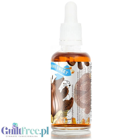 Aromat spożywczy Guiltfree Funky Flavors Sweet Xmas Orange Chocolate w szklanej butelce z kroplomierzem