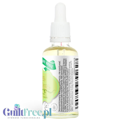Butelka aromatu Guiltfree Funky Flavors Basic o smaku melona kantalupa z wygodnym zakraplaczem na białym tle