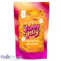 Opakowanie galaretki bez cukru Guiltfree Funky Jelly o smaku mango i marakui z grafiką tropikalnych owoców