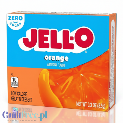 JellO Orange - galaretka 10kcal zero cukru, , instant, smak pomarańczowy by Jell-O (galaretka-pomaranczowa-10kcal-zero-cukru)