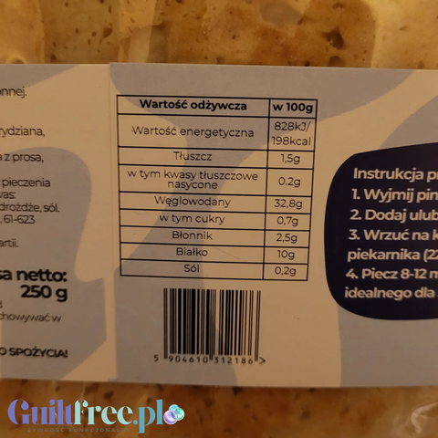 Glutenout Glutenout High Protein Pinsa - bezglutenowa wegańska pinsa 25g białka - Tortille i wrapy