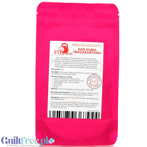 FITgridients Guma tragakantowa, Tragacanth E413, zagęstnik 25g by FITgridients (guma-tragakantowa-tragacanth-e413-zagestnik)