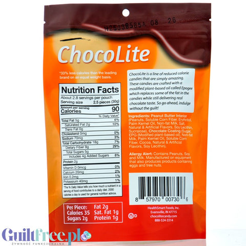 Healthsmart Sweet Nothings Chocolite Peanut Butter Patties - czekoladki z masłem orzechowym o obniżonej zawartości tłuszczu by HealthSmart Foods (healthsmart-sweet-nothings-chocolite-peanut-butter-patties-czekoladki-z-maslem-orzechowym-o-obnizonej-zawartosci-tluszczu)