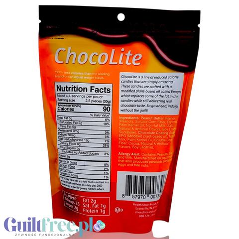 Healthsmart Sweet Nothings Chocolite Peanut Butter Patties - czekoladki z masłem orzechowym o obniżonej zawartości tłuszczu by HealthSmart Foods (healthsmart-sweet-nothings-chocolite-peanut-butter-patties-czekoladki-z-maslem-orzechowym-o-obnizonej-zawartosci-tluszczu)