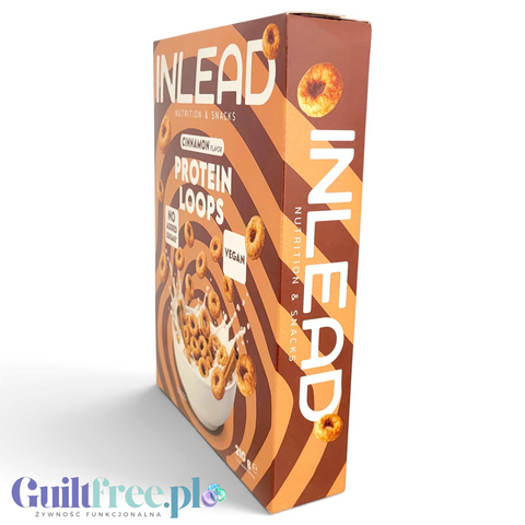 Inlead Protein Loops Cinnamon Flavor - wegańskie proteinowe kółeczka śniadaniowe bez cukru i glutenu by InLead (inlead-protein-loops-cinnamon-flavor-weganskie-proteinowe-koleczka-sniadaniowe-bez-cukru-i-glutenu)