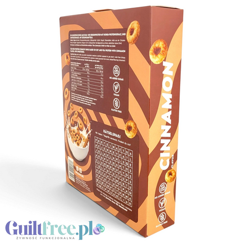 Inlead Protein Loops Cinnamon Flavor - wegańskie proteinowe kółeczka śniadaniowe bez cukru i glutenu by InLead (inlead-protein-loops-cinnamon-flavor-weganskie-proteinowe-koleczka-sniadaniowe-bez-cukru-i-glutenu)