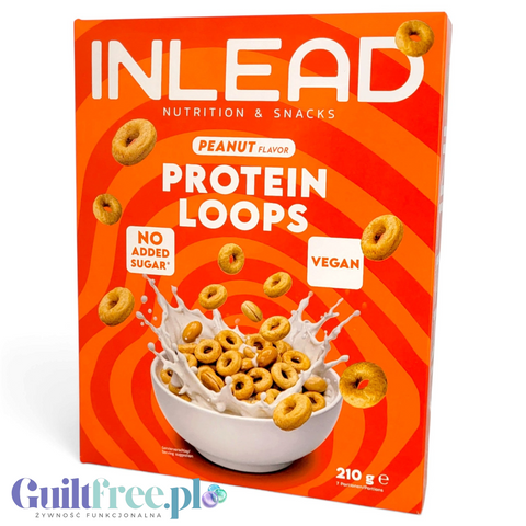 Inlead Protein Loops Peanut Flavor - wegańskie proteinowe kółeczka śniadaniowe bez cukru i glutenu by InLead (inlead-protein-loops-peanut-flavor-weganskie-proteinowe-koleczka-sniadaniowe-bez-cukru-i-glutenu)
