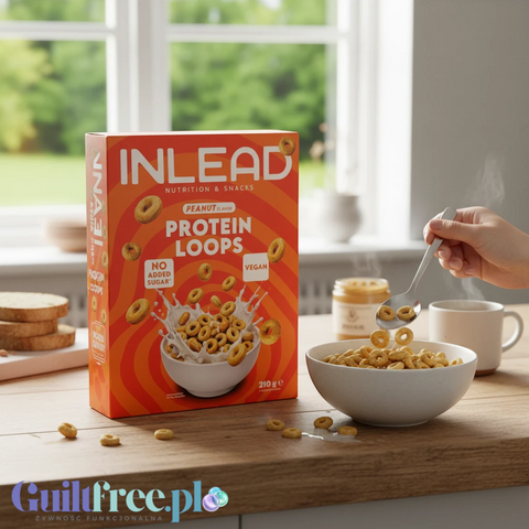 Inlead Protein Loops Peanut Flavor - wegańskie proteinowe kółeczka śniadaniowe bez cukru i glutenu by InLead (inlead-protein-loops-peanut-flavor-weganskie-proteinowe-koleczka-sniadaniowe-bez-cukru-i-glutenu)