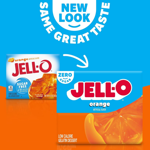 JellO Orange - galaretka 10kcal zero cukru, , instant, smak pomarańczowy by Jell-O (galaretka-pomaranczowa-10kcal-zero-cukru)