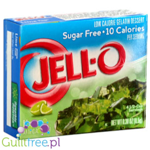 JellO Lime - galaretka 10kcal zero cukru, instant, smak limonkowy by Jell-O (galaretka-limonka-10kcal-zero-cukru)