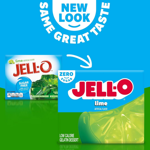JellO Lime - galaretka 10kcal zero cukru, instant, smak limonkowy by Jell-O (galaretka-limonka-10kcal-zero-cukru)