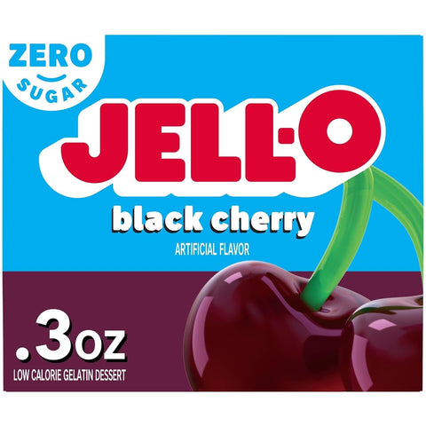 JellO Black Cherry - galaretka 10kcal zero cukru, instant, smak wiśniowy by Jell-O (galaretka-wisniowa-10kcal-zero-cukru)