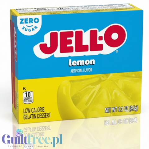 JellO Lemon - galaretka 10kcal zero cukru, instant, smak cytrynowy by Jell-O (galaretka-cytrynowa-10kcal-zero-cukru)