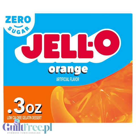 JellO Orange - galaretka 10kcal zero cukru, , instant, smak pomarańczowy by Jell-O (galaretka-pomaranczowa-10kcal-zero-cukru)
