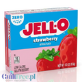 JellO Strawberry - galaretka 10kcal zero cukru, instant, smak truskawkowy by Jell-O (galaretka-truskawka-10kcal-zero-cukru)