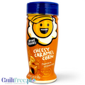 Przyprawa do popcornu Guiltfree Kernel Season's Cheesy Caramel w pomarańczowej butelce o smaku sera i karmelu