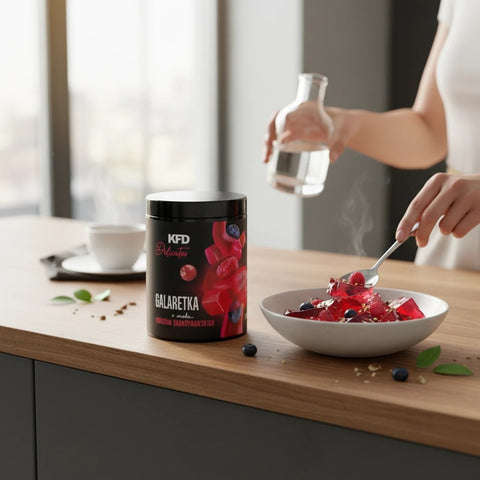 KFD Dietetyczna Galaretka Owoce Skandynawskie, 50 porcji x 18kcal by KFD (kfd-dietetyczna-galaretka-owoce-skandynawskie-50-porcji-x-18kcal)