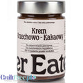 Słoik kremu orzechowo-kakaowego Guiltfree Finer Eaters bez cukru i oleju palmowego z etykietą w stylu minimalistycznym
