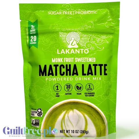 Lakanto Monkfruit Matcha Latte - napój w proszku z zieloną herbatą matcha, bez cukru by Lakanto (lakanto-monkfruit-matcha-latte-napoj-w-proszku-z-zielona-herbata-matcha-bez-cukru)