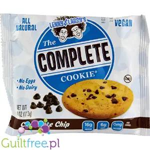 Wegańskie ciastko proteinowe Guiltfree Lenny & Larry's Complete Cookie Chocolate Chip z kawałkami czekolady