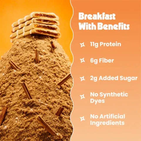 Guiltfree Magic Spoon proteinowe ciastko cynamonowe z nadzieniem na kopcu brązowego cukru z laskami cynamonu