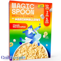 Pudełko wysokobiałkowych płatków śniadaniowych Guiltfree Magic Spoon Classic Marshmallow z kolorowymi piankami