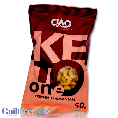 Opakowanie makaronu Guiltfree Ciao Carb Keto One Elbows, niskowęglowodanowe kolanka z wysoką zawartością białka