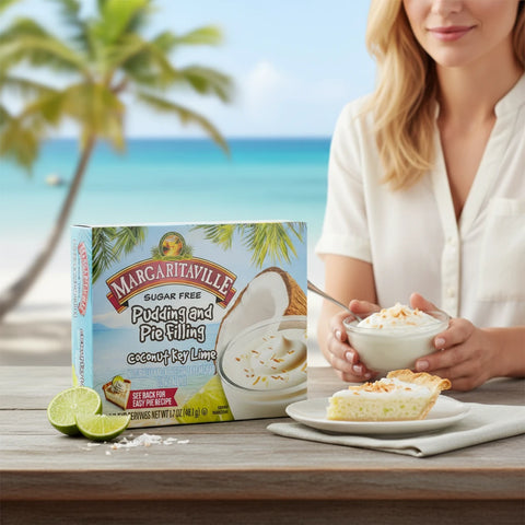 Margaritaville Pudding & Pie Filing Coconut Key Lime - budyń instant bez cukru i tłuszczu o smaku Kokosa i Limonki by Jell-O (margaritaville-pudding-and-pie-filing-coconut-key-lime-budyn-instant-bez-cukru-i-tluszczu-o-smaku-kokosa-i-limonki)
