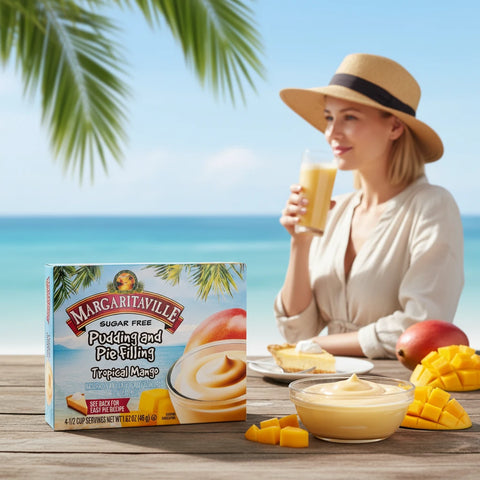 Margaritaville Pudding & Pie Filing Tropical Mango - budyń instant bez cukru i tłuszczu o smaku Mango by Jell-O (margaritaville-pudding-and-pie-filing-tropical-mango-budyn-instant-bez-cukru-i-tluszczu-o-smaku-mango)