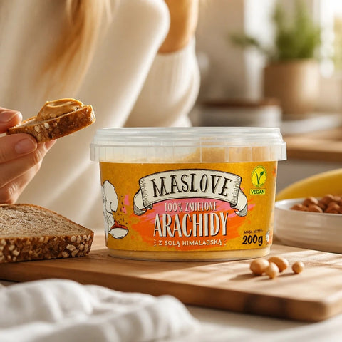 Maslove Arachidowe z Solą Himalajską 200g mielone masło orzechowe 100% orzechy by Maslove (maslove-arachidowe-z-sola-himalajska-200g-mielone-maslo-orzechowe-100-orzechy)