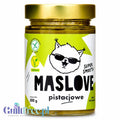 Słoik Guiltfree Maslove Pistacjowe Super Smooth 290g z wegańską miazgą z prażonych pistacji bez cukru i soli