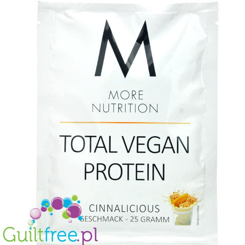 More Nutrition Total Vegan Protein Cinnalicious - pyszna wegańska odżywka białkowa o smaku cynamonowych mini by More Nutrition (more-nutrition-total-vegan-protein-cinnalicious-weganska-odzywka-na-bialku-grochu-dyni-i-slonecznikowym)