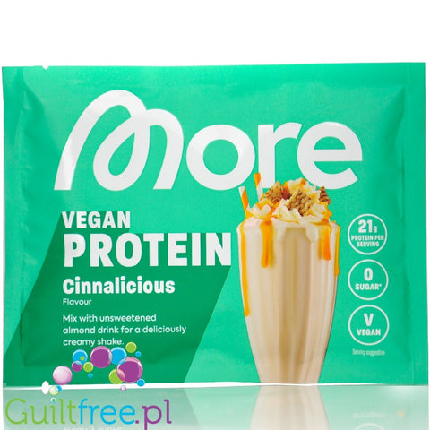 More Nutrition Total Vegan Protein Cinnalicious - pyszna wegańska odżywka białkowa o smaku cynamonowych mini by More Nutrition (more-nutrition-total-vegan-protein-cinnalicious-weganska-odzywka-na-bialku-grochu-dyni-i-slonecznikowym)