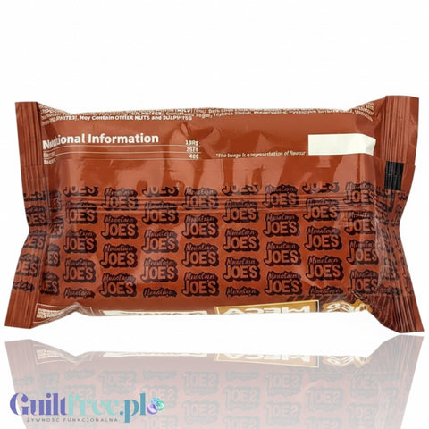 Baton proteinowy Guiltfree Mountain Joe's Mega Flapjack o smaku ciasteczka z kawałkami czekolady w brązowym opakowaniu