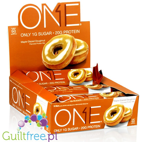 ONE Bar Maple Glazed Doughnut - baton białkowy bez cukru by ONE Bar (aka OhYeah! ISS Research)) (ohyeah-one-maple-glazed-doughnut)
