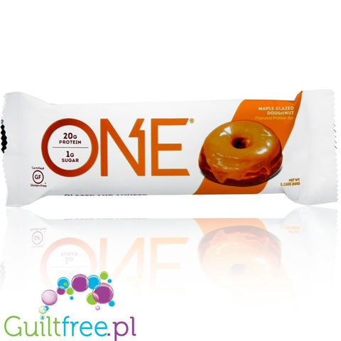 ONE Bar Maple Glazed Doughnut - baton białkowy bez cukru by ONE Bar (aka OhYeah! ISS Research)) (ohyeah-one-maple-glazed-doughnut)