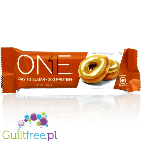 ONE Bar Maple Glazed Doughnut - baton białkowy bez cukru by ONE Bar (aka OhYeah! ISS Research)) (ohyeah-one-maple-glazed-doughnut)
