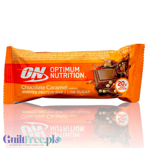 Optimum Nutrition, Whipped Bar Chocolate Caramel - baton białkowy z masą a la ptasie mleczko, karmelem i czekoladą by Optimum Nutrition (optimum-nutrition-optimum-bar-chocolate-caramel)