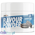 Guiltfree Per4m Flavour Powder Cookies N' Creme w białym słoiczku z grafiką ciasteczek z kremem