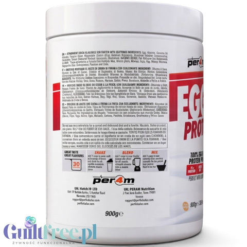 Per4m Egg White Protein Strawberry Creme 900g - odżywka białkowa z białek jaj albuminy by per4m® (per4m-egg-white-protein-strawberry-creme-900g-odzywka-bialkowa-z-bialek-jaj-albuminy)