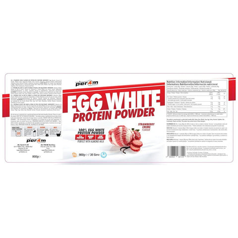 Per4m Egg White Protein Strawberry Creme 900g - odżywka białkowa z białek jaj albuminy by per4m® (per4m-egg-white-protein-strawberry-creme-900g-odzywka-bialkowa-z-bialek-jaj-albuminy)