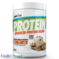 Guiltfree Per4m Advanced Protein Blend o smaku Cookie Dough w opakowaniu 800g z grafiką ciasteczek i lodów