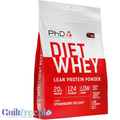 Odżywka białkowa Guiltfree PhD Diet Whey o smaku truskawkowym w opakowaniu 1kg z dodatkiem CLA i zielonej herbaty
